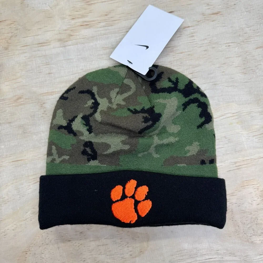 NEW Clemson Tigers Nike Military Appreciation On Field Beanie Sz OSFM HJ4896 010
